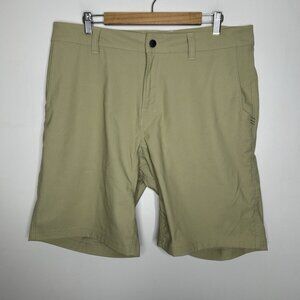 Stio Shorts Mens Tan Brown Coburn Hybrid Hiking Outdoors Durable Stretch Size 36